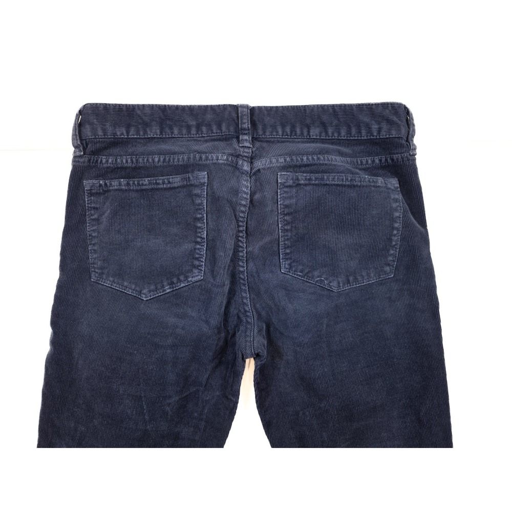 J. Crew Toothpick Stretch Blue Corduroy Ankle Pants Women's Size 26x28 - Picture 4 of 6